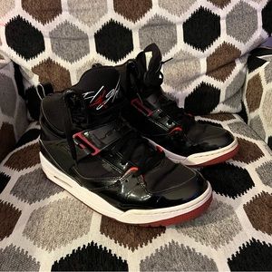 Size 10.5 Nike Air Jordan Flight 45 High Bred DC2569-001 Black/Red Mens